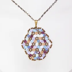 Pendant 45cm - Shea Oval-Bronze Chain - Pendant 45cm - Laiton bronze